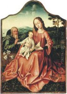 The Holy Family In A Landscape