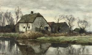 A Farmhouse Near The Water by Chris Van Der Windt
