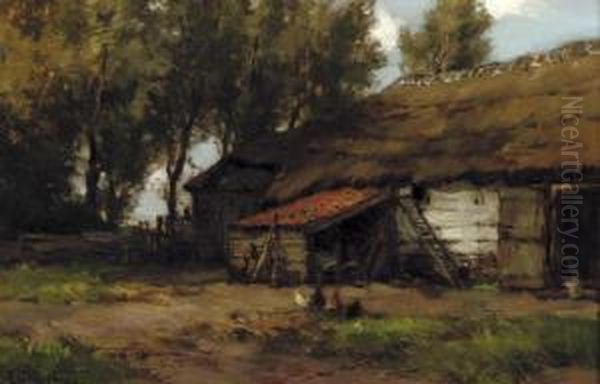 Chickens In A Farmyard - view 1