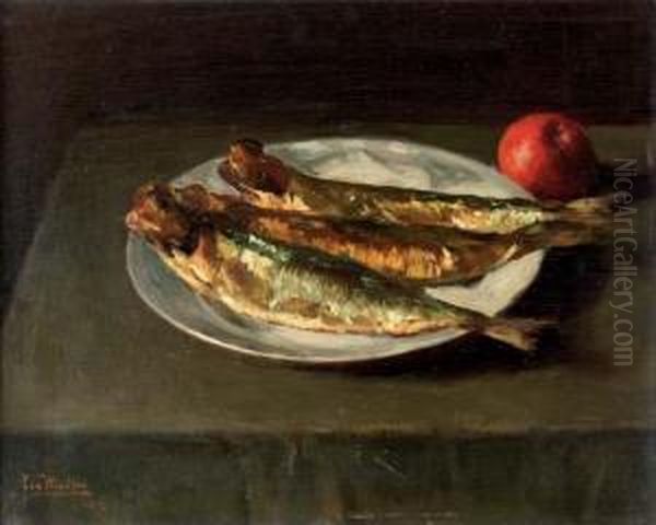Still Life With Fish And An Apple - view 1