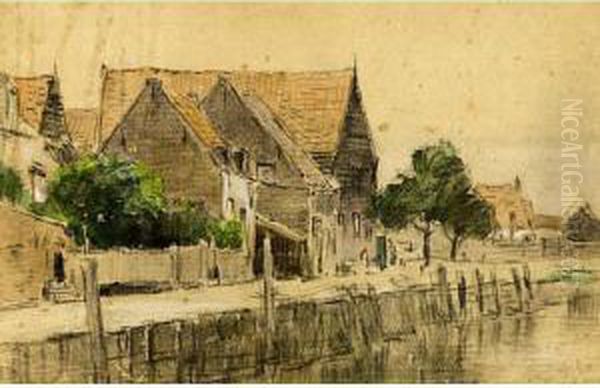 Houses Along A Waterway - view 1