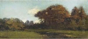A Wooded Landscape by Chris Van Der Windt