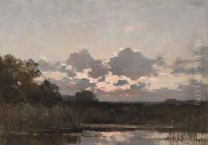 Avondstemming: A Polder Landscape