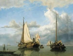 Shipping On A Calm Estuary