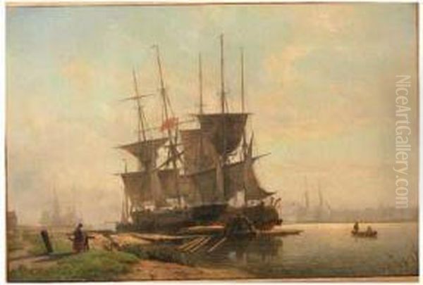 Moored Shipping By De Houtpijp, Amsterdam - view 1