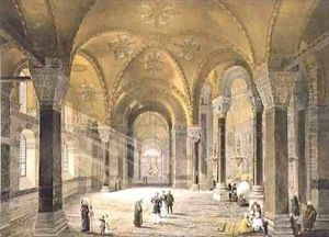 Haghia Sophia plate 5 the north entrance by Gaspard Fossati
