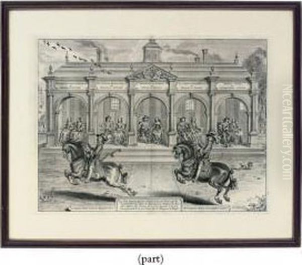Le Chateau D'ogle; And Le
Chateau De Bothel, From A General Systemof Horsemanship In All Its
Branches - view 1