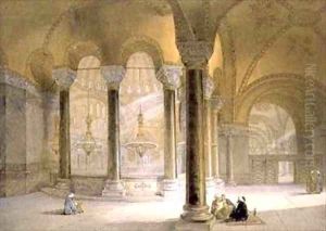 Haghia Sophia plate 11 the Meme Gallery in the south west corner by Gaspard Fossati