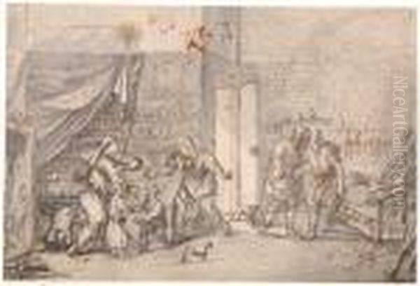 The Visit Of Elizabeth And John The Baptist To The House Ofmary, Joseph And Jesus - view 1