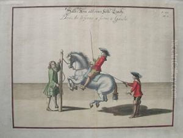 Wg Ilustracja Do Dziela Williama
 Cavendisha "neu-eroffnetereit-bahn" (nouvelle Methode Pour Dresser Les 
Chevaux) - view 1