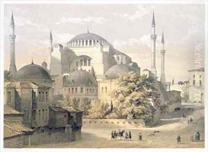 Haghia Sophia plate 19 exterior view of the mosque by Gaspard Fossati
