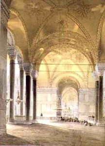 Haghia Sophia plate 7 entrance to the nave by Gaspard Fossati