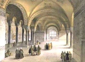 Haghia Sophia plate 13 the centre of the Gallery by Gaspard Fossati