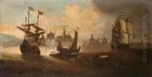 Dutch And English Shipping Before A Levantine Port, Possibly Constantinople