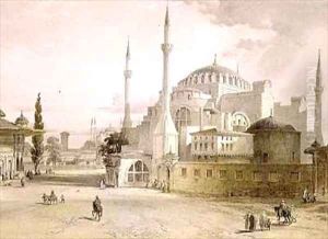 Haghia Sophia plate 17 exterior view of the mosque by Gaspard Fossati