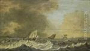Ecole Hollandaise Vers 1650-1660 by Willem van Diest
