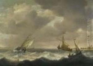 Oil On Panel. 49.5 X 68.5 Cm. by Willem van Diest