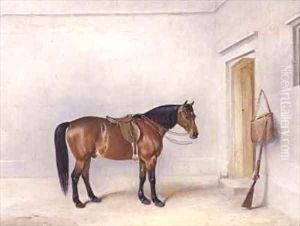 Saddled Bay Shooting Pony by Claude L. Ferneley