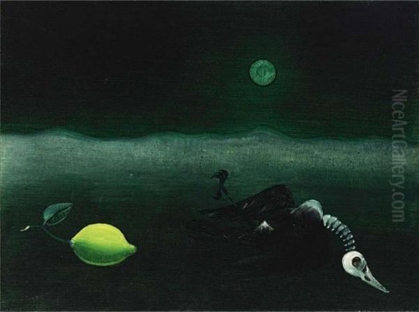 Still Life With Lemon And Bird Skeleton - view 1