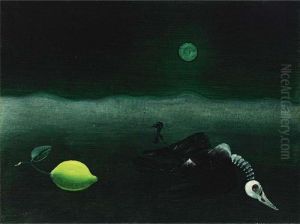 Still Life With Lemon And Bird Skeleton by Tinus, Van Doorn Jnr.