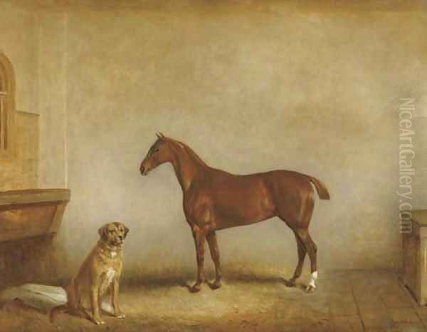 Bess and Polly in a stable - view 1