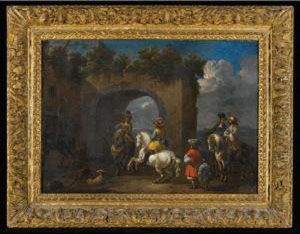 Horsemen By An Arch Horsemen By An Arch