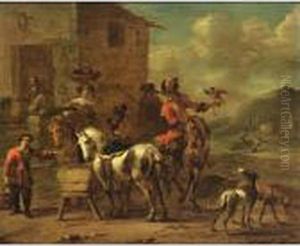 The Rest After The Hunt by Simon Johannes van Douw