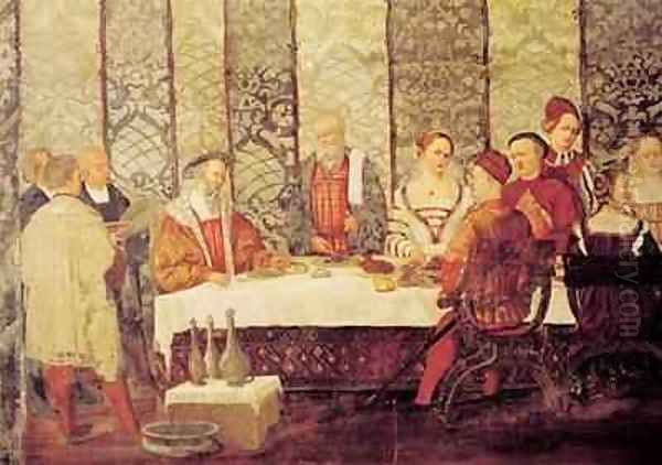 Banquet Given by Bartolomeo Colleoni 1400-75 for Christian I 1426-81 of Denmark - view 1