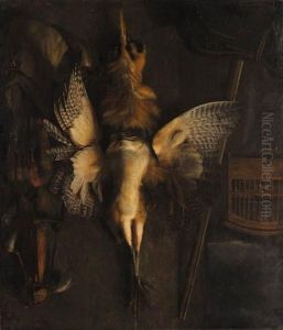 A Hunting Still Life With A Dead Bittern And Implements Of Thechase by Abraham van Dijck
