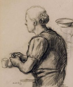 Femme A Table