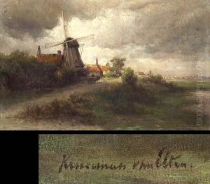 Signiert, Doubliert, Alter Keilrahmen, Keile Signiert, Doubliert, Alter Keilrahmen, Keile