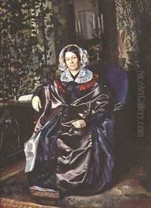 Portrait of Maria Pavlovna Druzhinina by Pavel Andreevich Fedotov