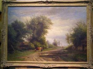 Scene In Holland by Hendrik D. Kruseman Van Elten