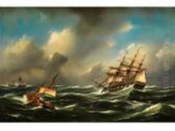 Segelschiffe Im Sturm - view 1