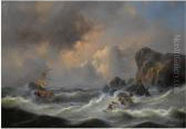 Shipwreck Off The Coast - view 1