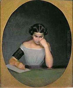 Portrait of Olga Petrovna Zhdanovich as a Child by Pavel Andreevich Fedotov