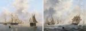 A Calm: Shipping By A Harbour Entrance