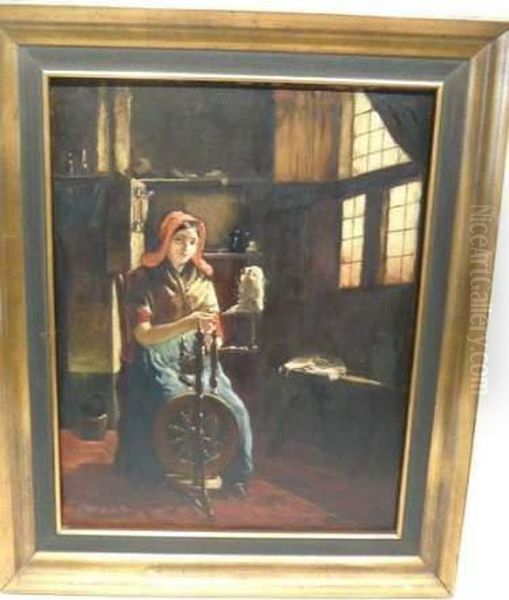 Femme Au Rouet - view 1