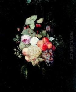 Blumen- Und Fruchtestillleben. by Frans Van Everbroeck