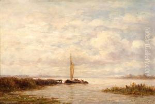 Two Boats On A Lake - view 1
