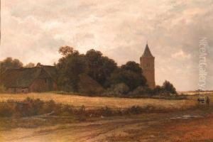 Landschap In't Gooi Bij Het Dorp Blaricum Landschap In't Gooi Bij Het Dorp Blaricum