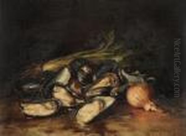 Still Life With Mussels And Onions - view 1