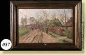 Route De Campagne Animee by Joseph Van Genegen