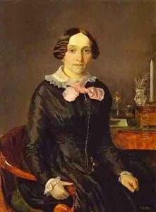 Portrait Of Ye P Zhdanovich 1846-47