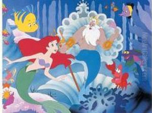 Illustration Originale Pour La Realisation Du Puzzle " La Petite Sirene " Illustration Originale Pour La Realisation Du Puzzle " La Petite Sirene "
