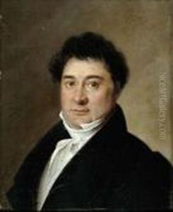Portrait D'homme En Redingote Noire
