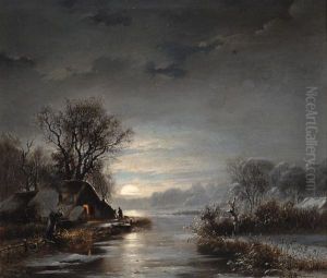 Winter Landscape By Evening