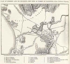 Plan of Ephesus and its Environs by Edward Falkener