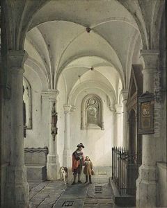 Figures In A Church