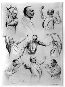 Sir Thomas Beecham conducting by Enoch Fairhurst